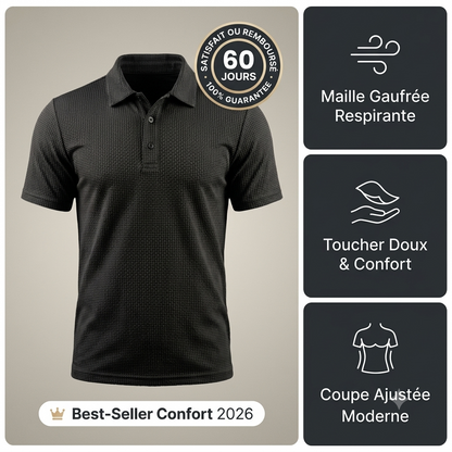 Valen — Polo Homme gainant qui sculpte le torse et efface le ventre